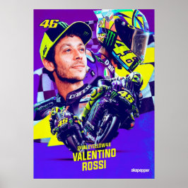 バレンティーノ・ロッシ MotoGP レジェンド ドクター46 ポスター