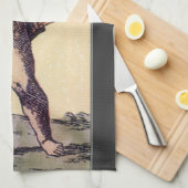 バレンティーンズキューピッドブラインド折り畳み，ヴィンテージタロットカード キッチンタオル (四つ折り)