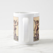 バレンティーンズキューピッドブラインド折り畳み,ヴィンテージタロットカード ジャンボコーヒーマグカップ (裏面)