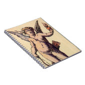 バレンティーンズキューピッドブラインド折り畳み，ヴィンテージタロットカード ノートブック (右側)