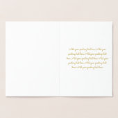 バレンティーンズデイクッキーサンドイッチハート金ゴールド 箔カード (内部)