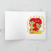 バレンティーンズデイグリーティングカードヴィンテージバナナカシュー シーズンカード (内部)