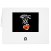 バレンティーンズデイバスケットボールハートメンズガールズキ (裏面横)