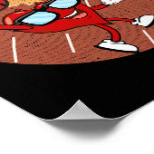 バレンティーンズデイバスケハートダンキングボールボーイズ ポスター (角)