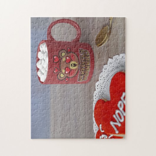 バレンティ結婚したンデイコーヒーマグハートベア ジグソーパズル (縦)