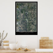 バレン川湖ケンタッキー衛星ポスターマップ ポスター (キッチン)