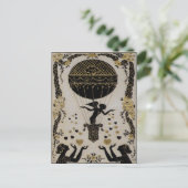 バレン飛んでいるティネス～ハガキアールヌーボーフランスの シーズンポストカード (スタンド正面)