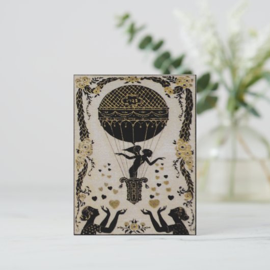 バレン飛んでいるティネス~ハガキアールヌーボーフランスの シーズンポストカード (スタンド正面)