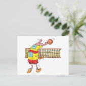 バレーおもしろいボールの贈り物 ポストカード (スタンド正面)