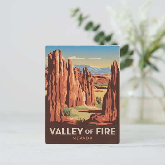 バレーオブファイアネバダヴィンテージ ポストカード (スタンド正面)