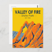 バレーオブファイア州パークネバダヴィンテージはがき ポストカード (正面/裏面)
