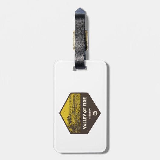 バレーオブファイア州パークネバダ ラゲッジタグ (裏面縦)