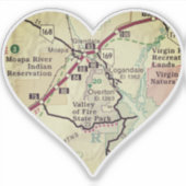バレーオブファイア州パークヴィンテージマップ シール (正面)