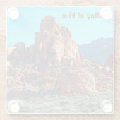 バレーオブファイア州パーク ガラスコースター (裏面)