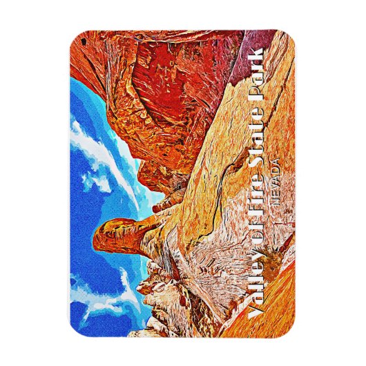 バレーオブファイア州パーク マグネット (縦)