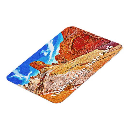 バレーオブファイア州パーク マグネット (左側)