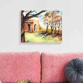 バレーガーデンハロゲートバイファリダグリーンフィールド キャンバスプリント (インサイチュ (リビング))