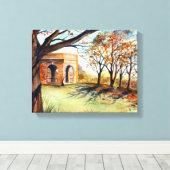 バレーガーデンハロゲートバイファリダグリーンフィールド キャンバスプリント (インサイチュ (ウッドフロア))