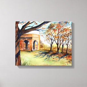 バレーガーデンハロゲートバイファリダグリーンフィールド キャンバスプリント