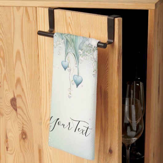 バレーキッチンタオルの水彩リリー キッチンタオル (三つ折り)