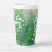 バレーコーヒーマグパーソナライズされたカップのリリー カフェラテマグ (正面)