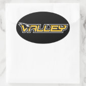 バレーステッカー 楕円形シール (バッグ)