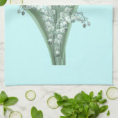 バレータオルのユリ キッチンタオル (折り畳み)