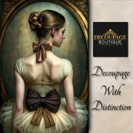 バレーナヴィンテージクリーム&ブラウンボーズデコップページ 薄葉紙