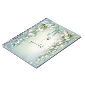 バレーノートの水彩リリー ノートブック (左側)