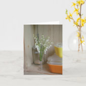 バレーノートカードのリリー カード (黄色い花)