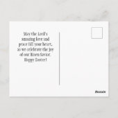 バレーバイブル感動的イースターのユリ ポストカード (裏面)