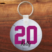 バレーバルスポーツキーチェーン キーホルダー (正面)