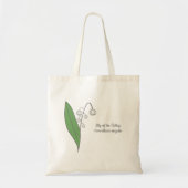 バレーパステルフラワーのボタニカルリリー トートバッグ (正面)