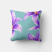 バレーパターンの紫のユリ