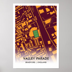 バレーパレードのポスター – Home of Bradford City AFC ポスター
