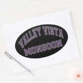 バレービスタモンスーン 楕円形シール (封筒)