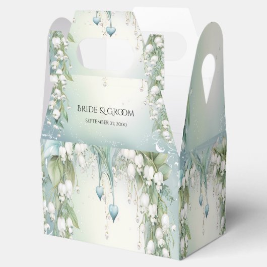 バレーフェイスボックスの水色のユリ フェイバーボックス (オープン)