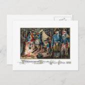 バレーフォージでの大陸の感謝祭 シーズンポストカード (正面/裏面)