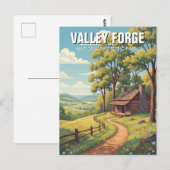 バレーフォージナショナルヒストリックパークトラベル ポストカード (正面/裏面)