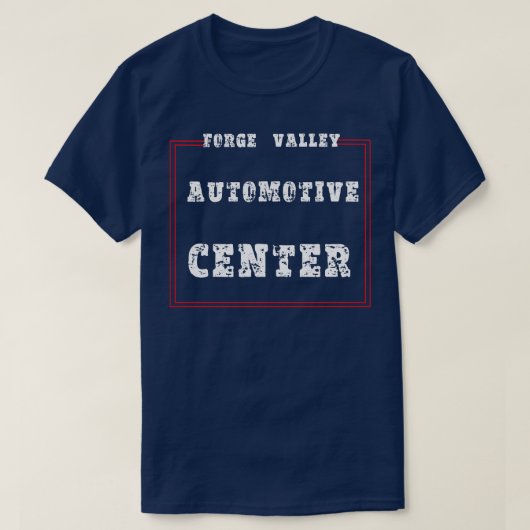 バレーフォージ車のセンターホワイトカラー Tシャツ (デザイン正面)