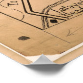 バレーフォージ陣地地図（1777年12月–1778年6月） ポスター (角)