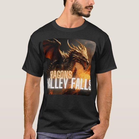バレーフォールズドラゴンズマスコット家族 Tシャツ (正面)