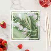 バレーフラワーのロマンチックなリリーパーティー スタンダードランチョンナプキン (インサイチュ)