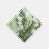 バレーフラワーのロマンチックなリリーパーティー スタンダードランチョンナプキン (角)