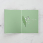 バレーフラワー誕生日カード カード (内部)