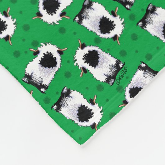 バレーブラックノセヒツジ フリースブランケット (角)