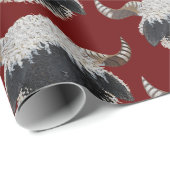 バレーブラックノーズ羊のクリスマスギフトラップ ラッピングペーパー (ロールコーナー)