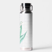 バレーブーケの水の色のユリ ウォーターボトル (背面)