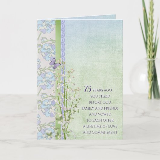 バレーブーケ75周年記念リリー カード (正面)