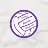 バレーボシンプルレーボカスタムレーカラー誕生日パーティー コンフェッティ (スモール正面)